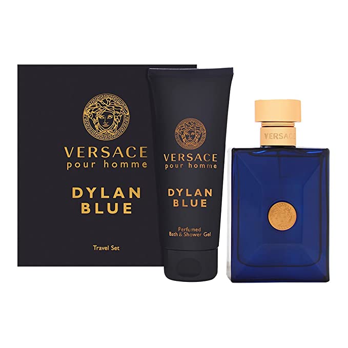 Versace Dylan Blue 2 Piece Gift Set For Men 3.4 Oz Eau De Toilette ...